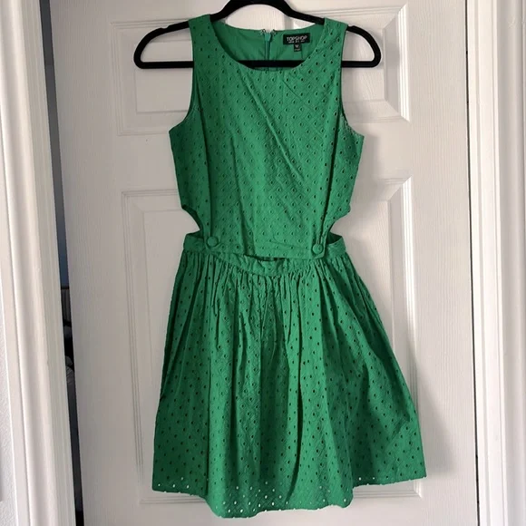 topshop green cut out dress Topshop | Dresses | Topshop Sleeveless Cutout Midi Dress